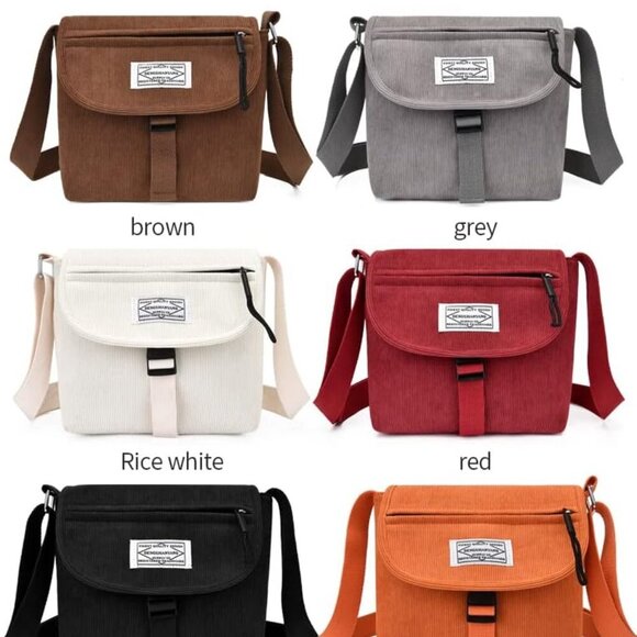 Women Small Satchel Bag Handbag Stylish Tote Handbag for Women Corduroy Hobo Bag - Picture 2 of 7